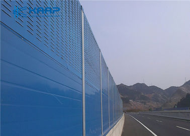 騒音低減の障壁の鋼鉄フランジの基盤と精密なプラスチック上塗を施してある金網