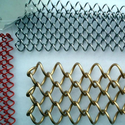 ダイヤモンドのチェーン・リンクのアルミニウム2.0mm装飾的な金網