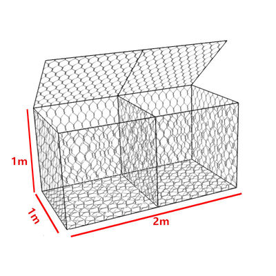 六角形のステンレス製 ワイヤー2.2mm満ちるGabionバスケットの塀