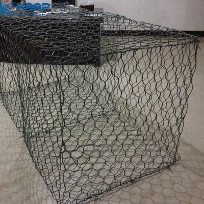 さび止めの六角形の電流を通された3mm Gabionのバスケットの壁