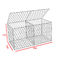 六角形のステンレス製 ワイヤー2.2mm満ちるGabionバスケットの塀